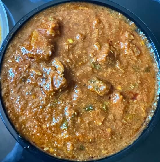 Malai Methi Goat Curry.